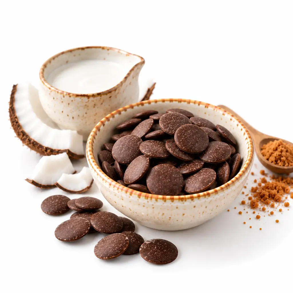 Coconut Milk Chocolate Drops with Coconut Sugar -  organic 15 kg